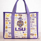 Geaux Everywhere LSU Tote Bag-Tote Bags-Dear Me Southern Boutique, located in DeRidder, Louisiana