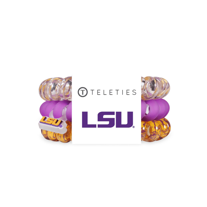 Geaux Tigers Large Teleties-Large Hair Ties-Dear Me Southern Boutique, located in DeRidder, Louisiana