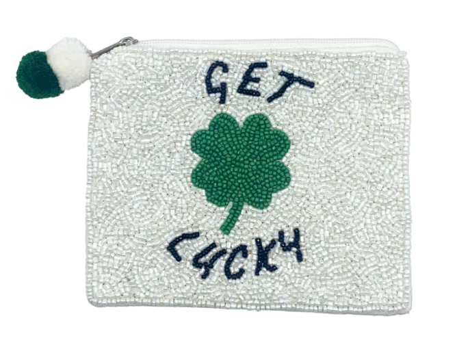 Get Lucky Beaded Large Coin Purse-Coin Purses-Dear Me Southern Boutique, located in DeRidder, Louisiana