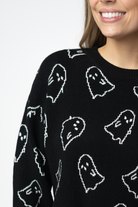 Ghost Pullover Sweater - Midnight Ghosts-Sweater-Dear Me Southern Boutique, located in DeRidder, Louisiana