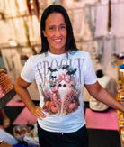 Ghosted at the Disco Bougie Rhinestone Tee-Graphic Tees-Dear Me Southern Boutique, located in DeRidder, Louisiana