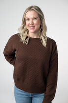 Gianna Pullover Sweater - Brown-sweater-Dear Me Southern Boutique, located in DeRidder, Louisiana
