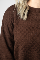 Gianna Pullover Sweater - Brown-sweater-Dear Me Southern Boutique, located in DeRidder, Louisiana