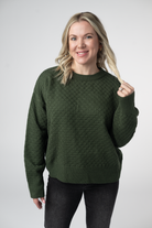 Gianna Pullover Sweater - Olive-sweater-Dear Me Southern Boutique, located in DeRidder, Louisiana