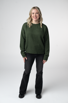 Gianna Pullover Sweater - Olive-sweater-Dear Me Southern Boutique, located in DeRidder, Louisiana