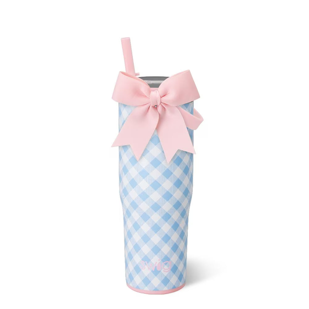 Gingham Swig Leakproof To-go Tumbler 30oz-Wine + Cocktails-Dear Me Southern Boutique, located in DeRidder, Louisiana