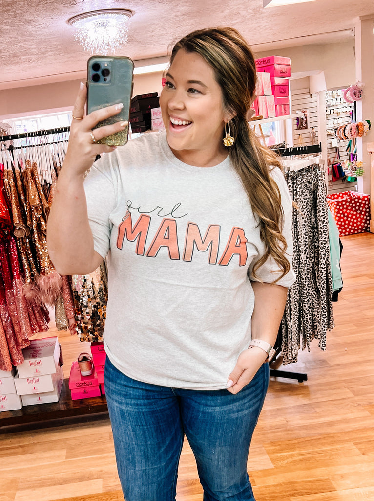 Girl Mama Tee-Graphic Tee-Dear Me Southern Boutique, located in DeRidder, Louisiana