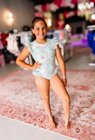 Girls Brooklyn Floral Swimsuit-Kids Clothing-Dear Me Southern Boutique, located in DeRidder, Louisiana