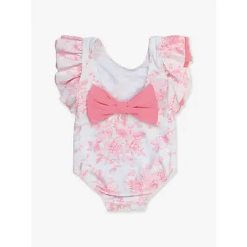 Girls Butterfly Garden 1-Piece Swim Suit-Swimsuits-Dear Me Southern Boutique, located in DeRidder, Louisiana