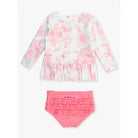 Girls Butterfly Garden Rash Guard 2-Piece Swim Suit - Bubblegum Pink-JAG Swim-Dear Me Southern Boutique, located in DeRidder, Louisiana