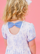 Girls Penelope Butterfly Garden Twirl Dress - Periwinkle-JAG Dresses-Dear Me Southern Boutique, located in DeRidder, Louisiana