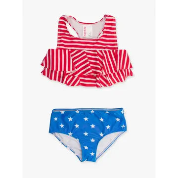 Girls Shimmer Stars & Stripes 2-Piece Swim Suit-JAG Swim-Dear Me Southern Boutique, located in DeRidder, Louisiana