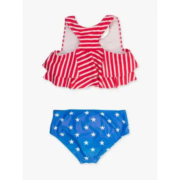 Girls Shimmer Stars & Stripes 2-Piece Swim Suit-JAG Swim-Dear Me Southern Boutique, located in DeRidder, Louisiana