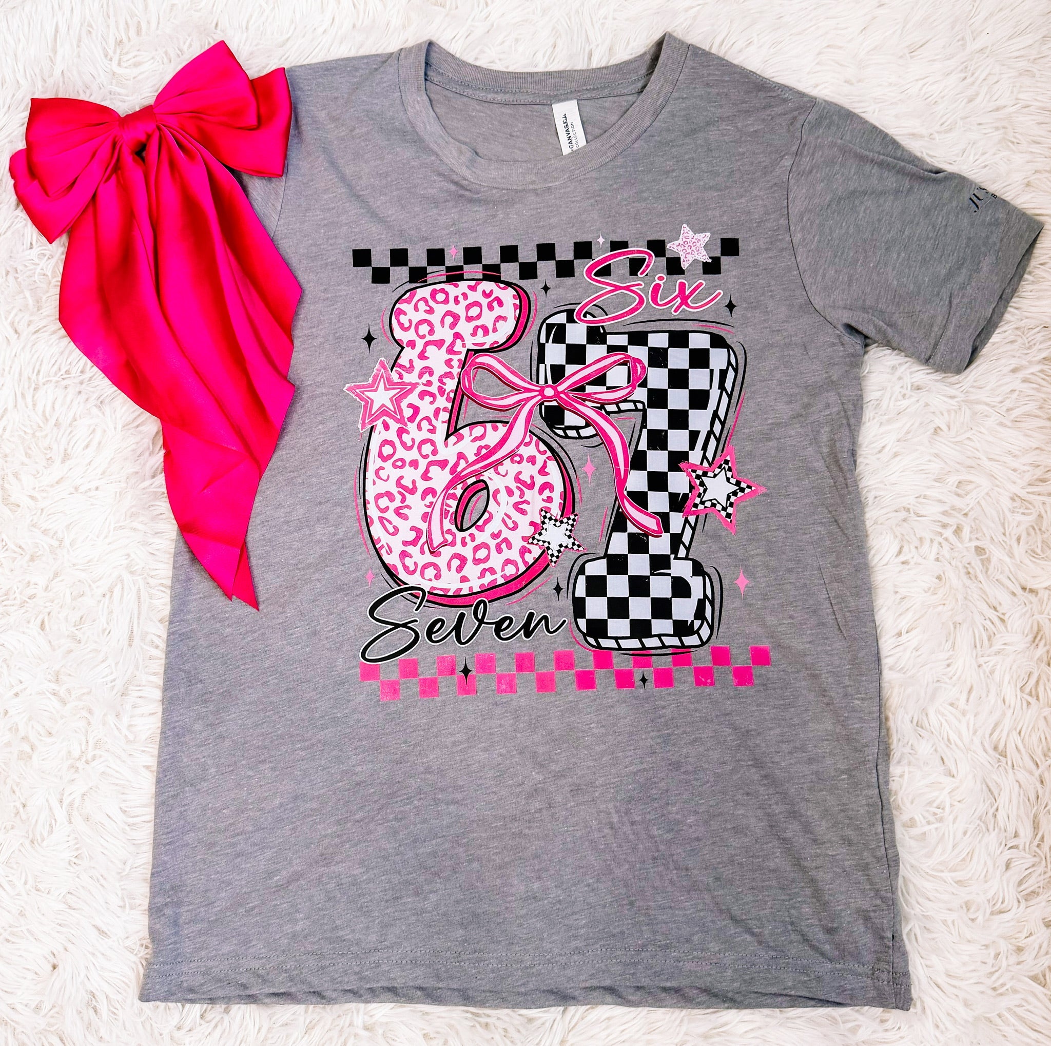 Girls Six Seven Statement Tee-Dear Me Southern Boutique, located in DeRidder, Louisiana