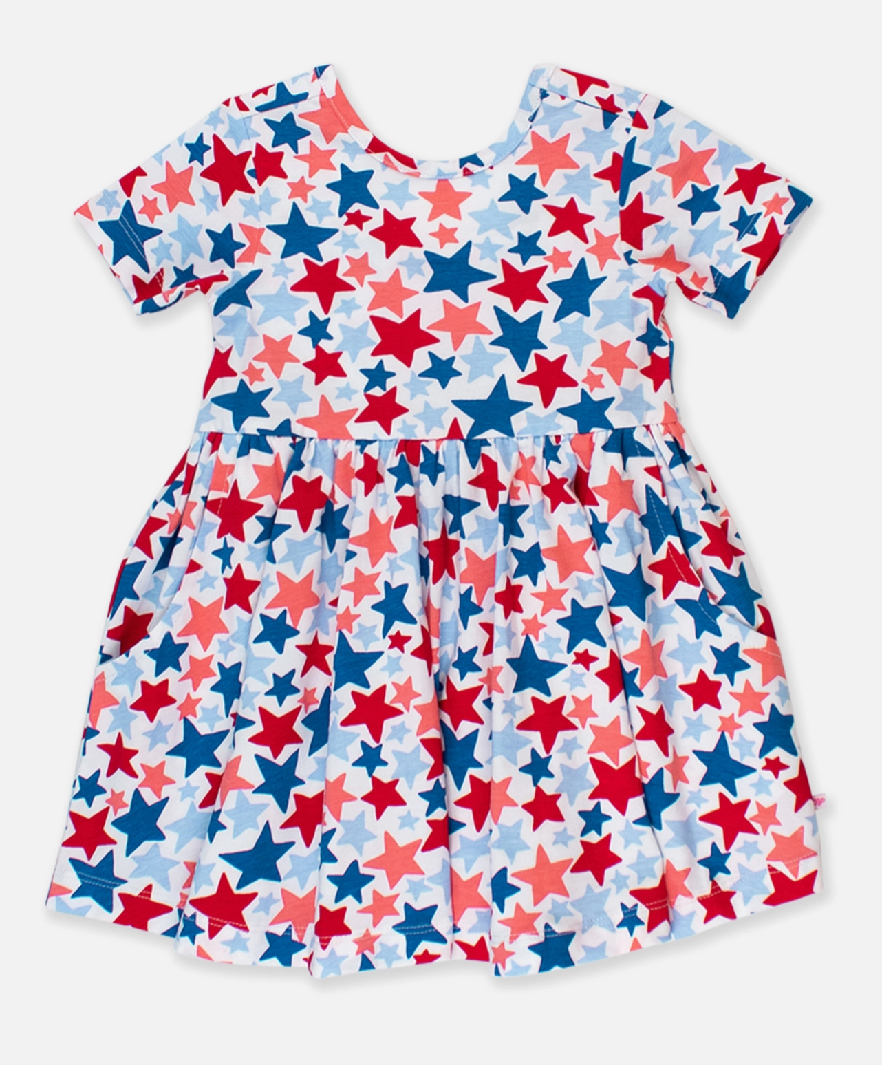 Girls Star Spangled Twirl Dress-JAG Dresses-Dear Me Southern Boutique, located in DeRidder, Louisiana