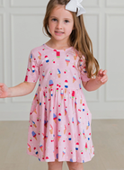 Girls Sweet Freedom Twirl Dress-JAG Dresses-Dear Me Southern Boutique, located in DeRidder, Louisiana