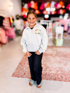 Girls Very Merry Always Bright Quarter Zip-Pullover-Dear Me Southern Boutique, located in DeRidder, Louisiana