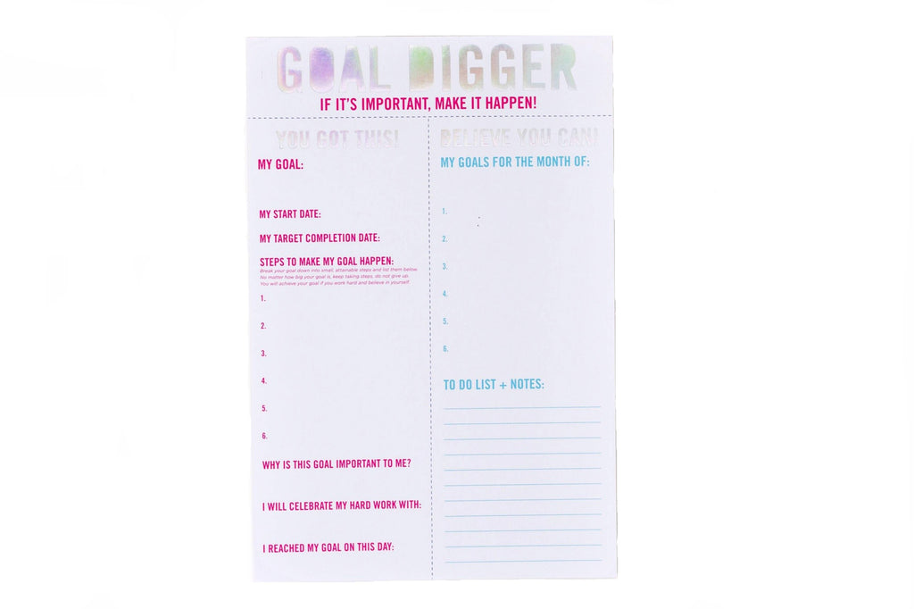Goal Digger Notepado-Dear Me Southern Boutique, located in DeRidder, Louisiana