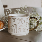 Gold Bows Coffee Mug-Coffee Mug-Dear Me Southern Boutique, located in DeRidder, Louisiana