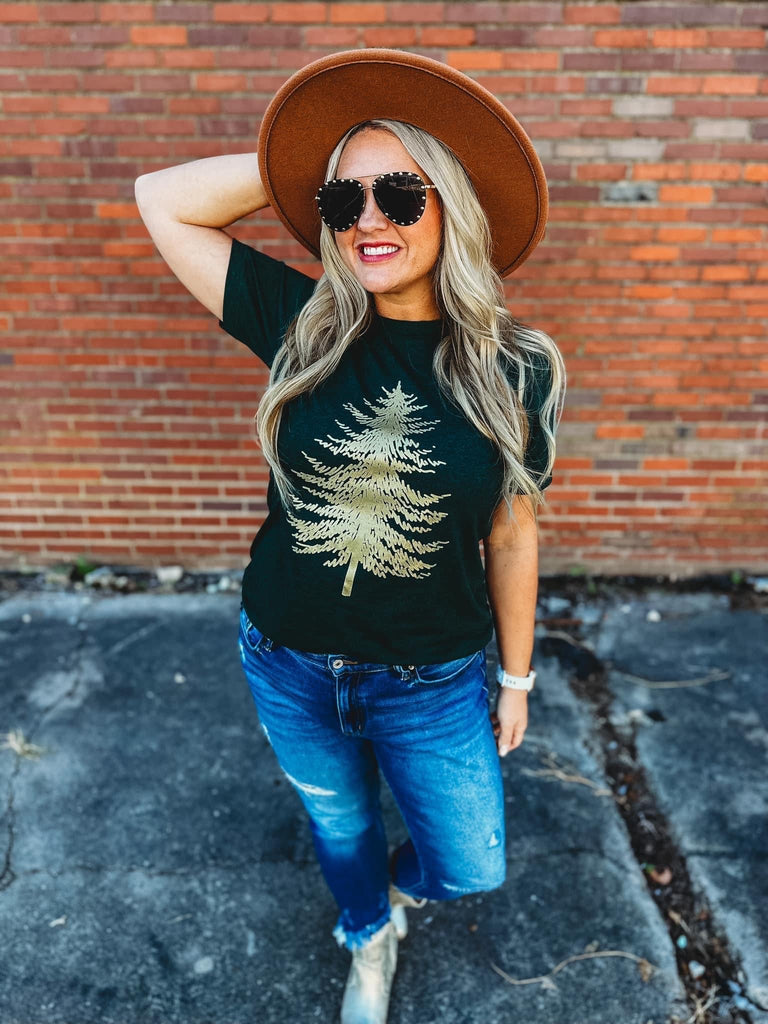 Golden Tree Tee-Graphic Tee-Dear Me Southern Boutique, located in DeRidder, Louisiana