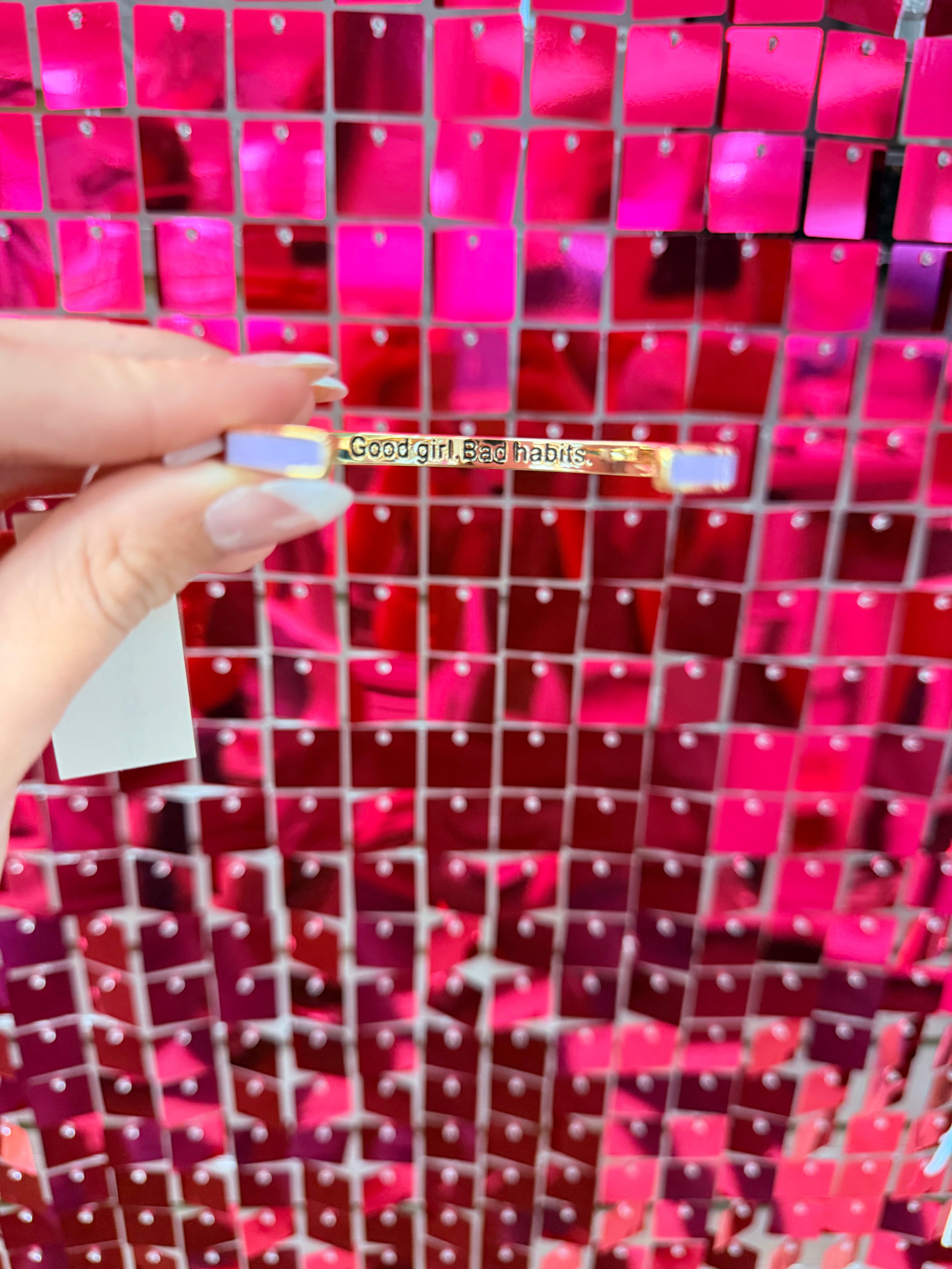 Good Girl, Bad Habits Bangle-Bracelets-Dear Me Southern Boutique, located in DeRidder, Louisiana