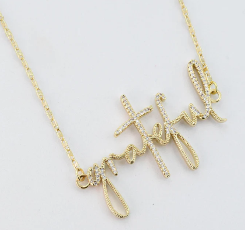 Grateful Necklace - Gold-Necklaces-Dear Me Southern Boutique, located in DeRidder, Louisiana