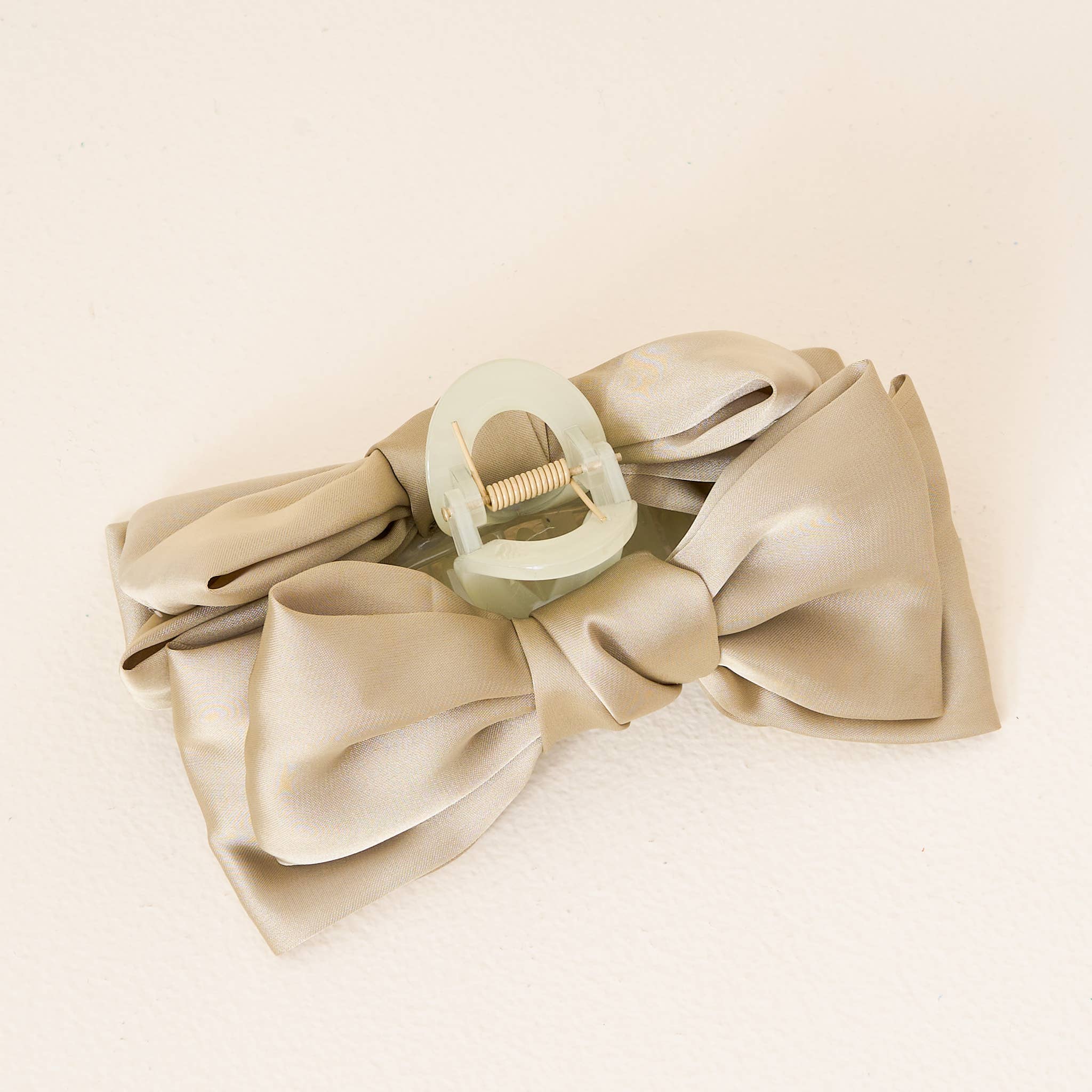 Green - Satin Bougie Bow Claw Clip-Hair Clips-Dear Me Southern Boutique, located in DeRidder, Louisiana