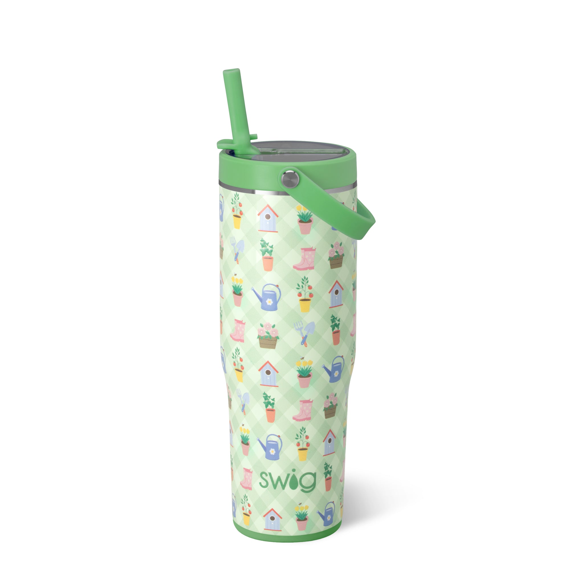 Green Thumb Swig Leakproof To-go Tumbler 30oz-Wine + Cocktails-Dear Me Southern Boutique, located in DeRidder, Louisiana