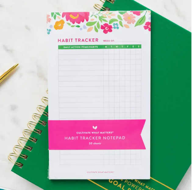 Habit Tracker Notepad-Dear Me Southern Boutique, located in DeRidder, Louisiana