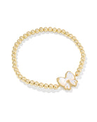 Haley Ivory Bow Bracelet-Gold-Jewelry-Dear Me Southern Boutique, located in DeRidder, Louisiana