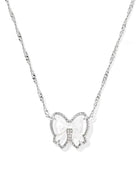 Haley Ivory Bow Necklace-Silver-Jewelry-Dear Me Southern Boutique, located in DeRidder, Louisiana