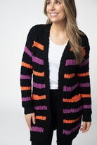 Halloween Striped Cardigan-Cardigan-Dear Me Southern Boutique, located in DeRidder, Louisiana