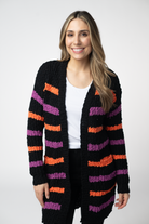 Halloween Striped Cardigan-Cardigans-Dear Me Southern Boutique, located in DeRidder, Louisiana