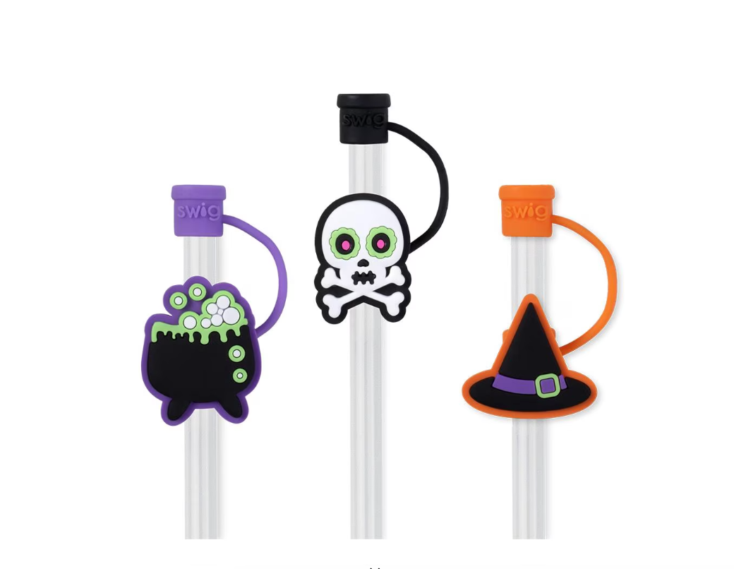 Halloween Witch Swig Straw Topper Set-Straw Toppers-Dear Me Southern Boutique, located in DeRidder, Louisiana