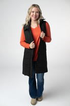 Harlow Long Vest - Black-clothing-Dear Me Southern Boutique, located in DeRidder, Louisiana