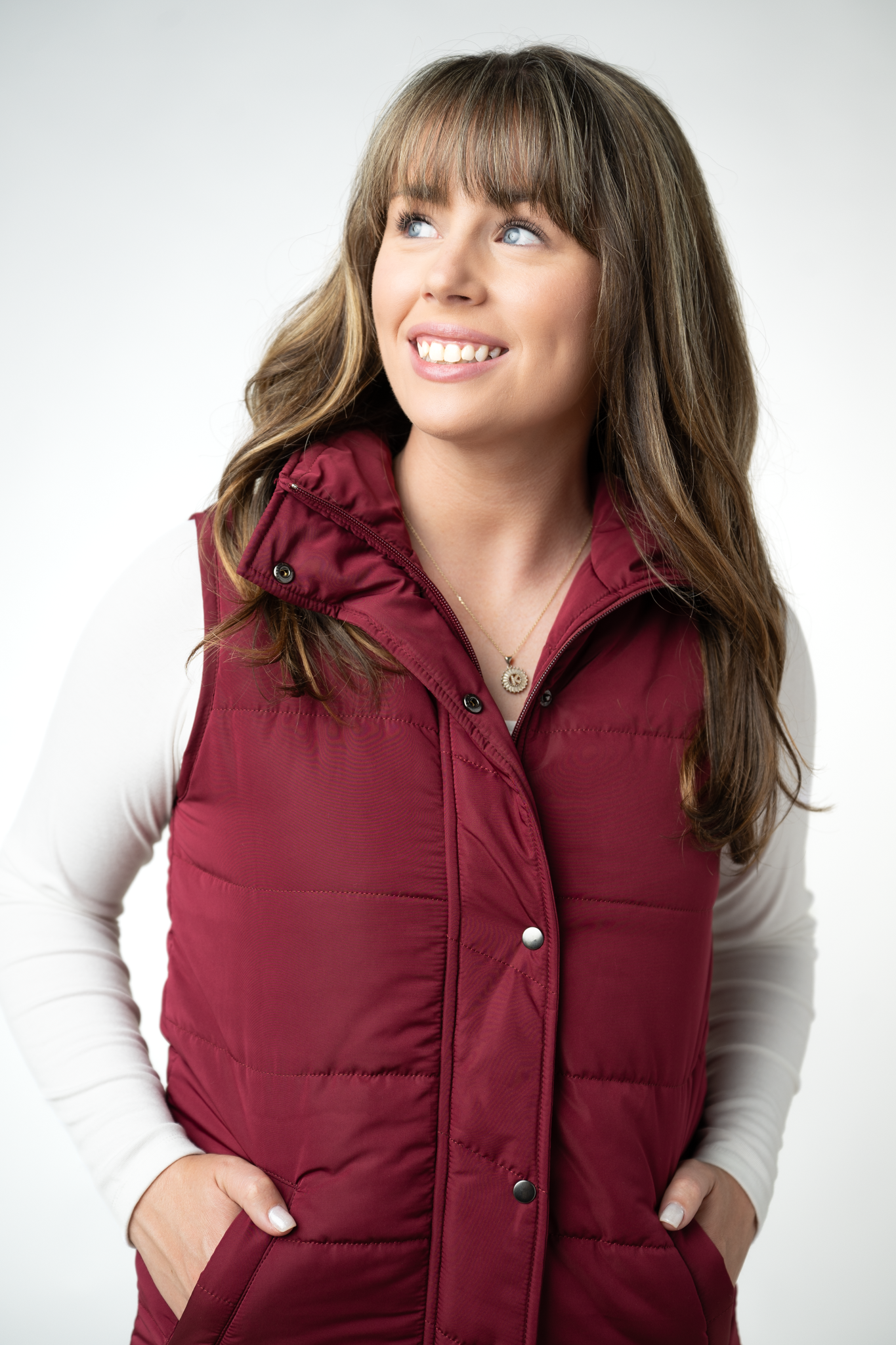 Harlow Long Vest - Burgundy-clothing-Dear Me Southern Boutique, located in DeRidder, Louisiana