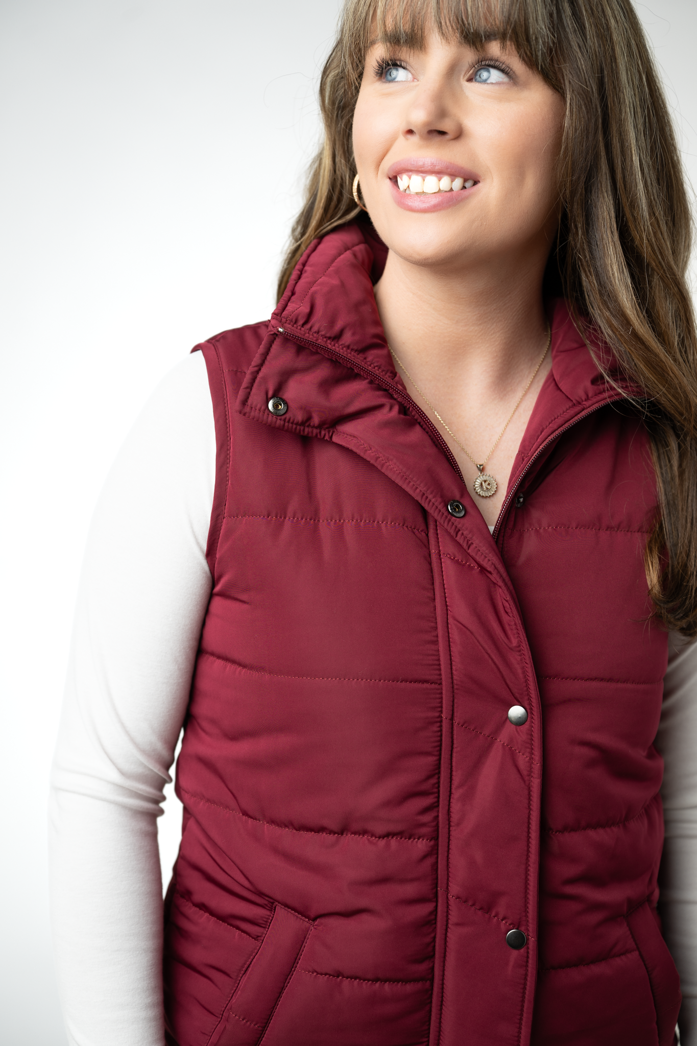 Harlow Long Vest - Burgundy-clothing-Dear Me Southern Boutique, located in DeRidder, Louisiana