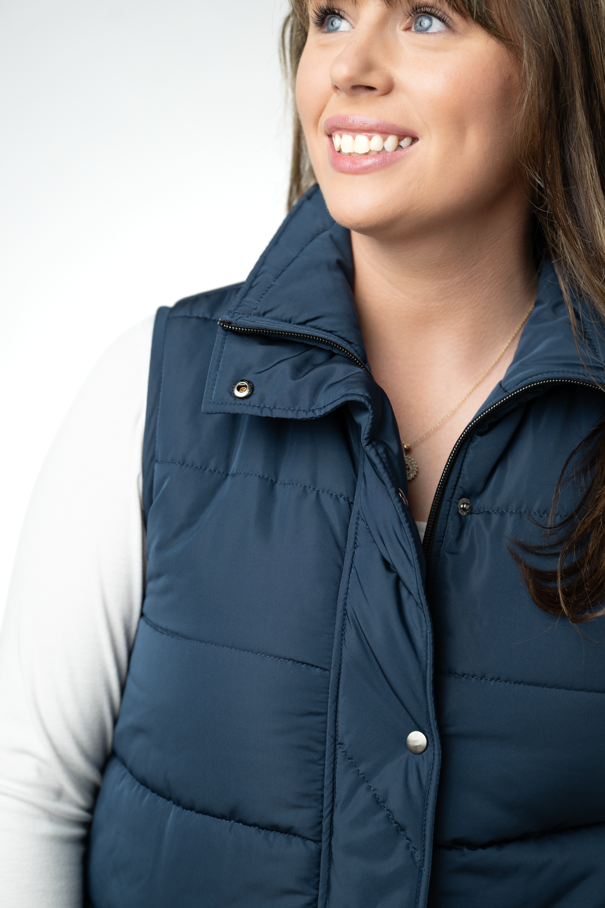 Harlow Long Vest - Navy-clothing-Dear Me Southern Boutique, located in DeRidder, Louisiana