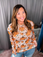 Harvest Bloom Mesh Top-Fancy Tops-Dear Me Southern Boutique, located in DeRidder, Louisiana