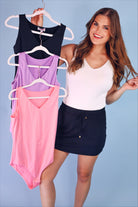Haven Bodysuit - Lavender-Dear Me Southern Boutique, located in DeRidder, Louisiana