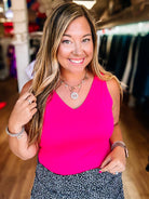 Haven Bodysuit -Pink-Dear Me Southern Boutique, located in DeRidder, Louisiana