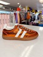 Heads Up Sneakers - Orange Metallic-Shoes-Dear Me Southern Boutique, located in DeRidder, Louisiana