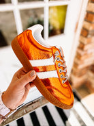 Heads Up Sneakers - Orange Metallic-Shoes-Dear Me Southern Boutique, located in DeRidder, Louisiana