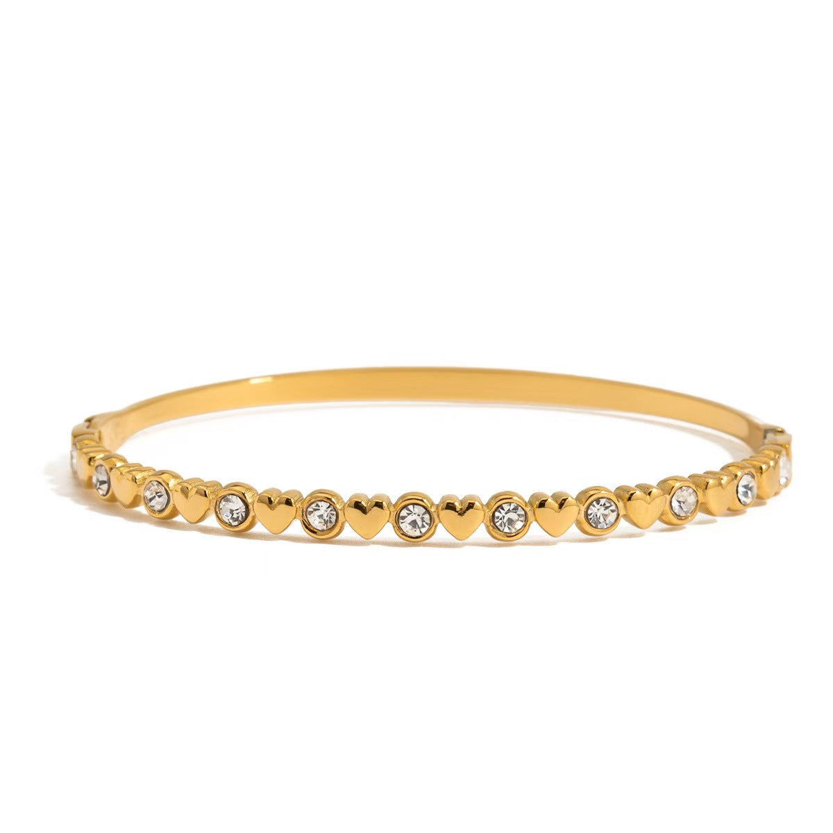 Hearts & Diamonds Hinge Bracelet - WATERPROOF-Presales-Dear Me Southern Boutique, located in DeRidder, Louisiana
