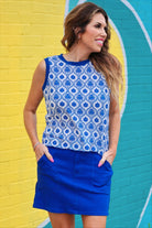Heatwave Ribbed Tank- Palm Dreams-Top-Dear Me Southern Boutique, located in DeRidder, Louisiana