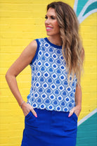 Heatwave Ribbed Tank- Palm Dreams-Top-Dear Me Southern Boutique, located in DeRidder, Louisiana