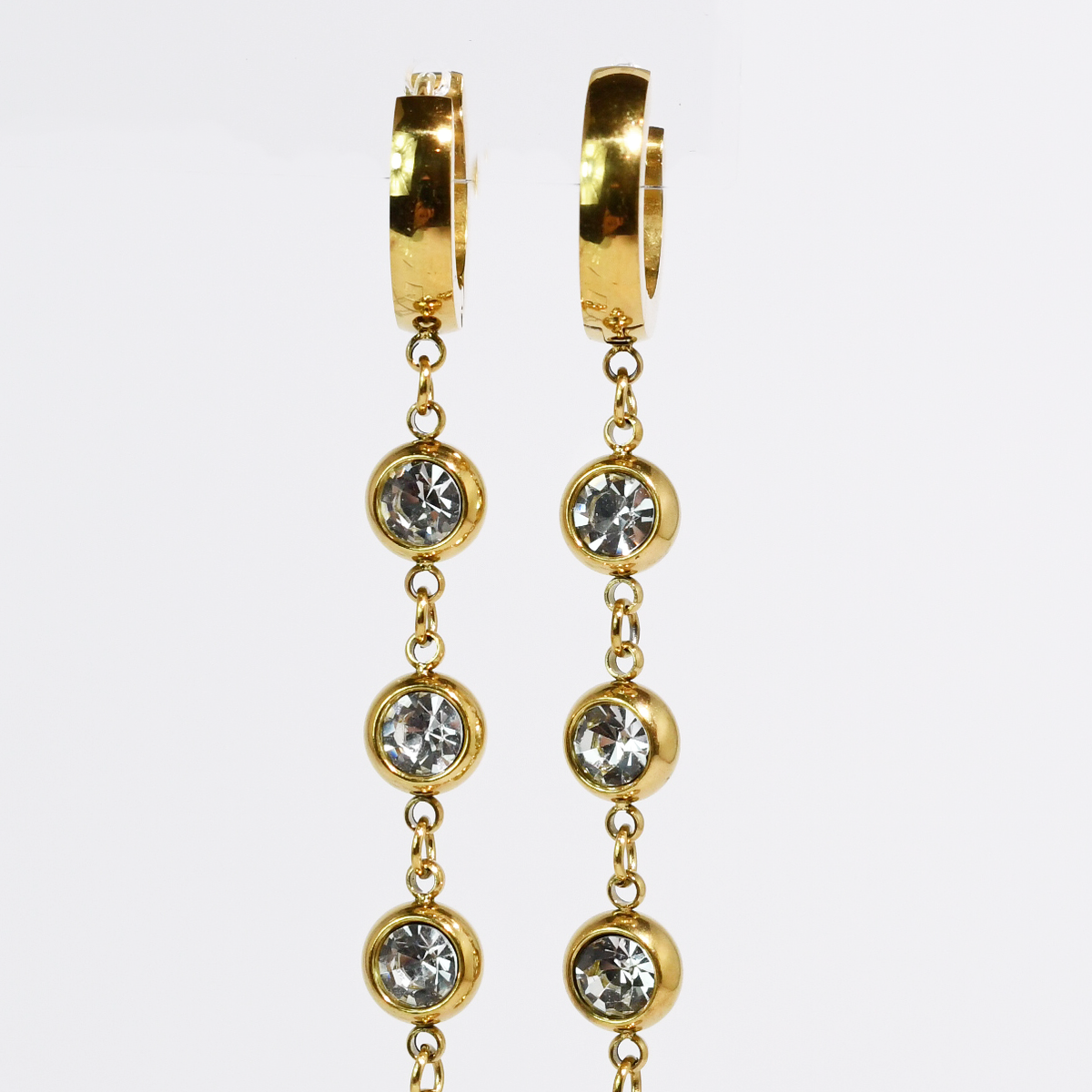 Heavens Drop Huggie Earrings-Jewelry - Earrings-Dear Me Southern Boutique, located in DeRidder, Louisiana