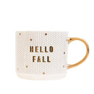 Hello Fall Gold Tile Coffee Mug-Mugs-Dear Me Southern Boutique, located in DeRidder, Louisiana