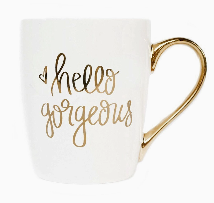 Hello Gorgeous Coffee Mug-Mugs-Dear Me Southern Boutique, located in DeRidder, Louisiana