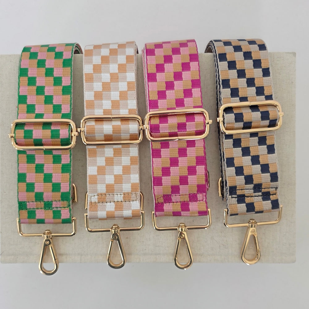 Hendrix Checkered Guitar Bag Strap-Straps-Dear Me Southern Boutique, located in DeRidder, Louisiana